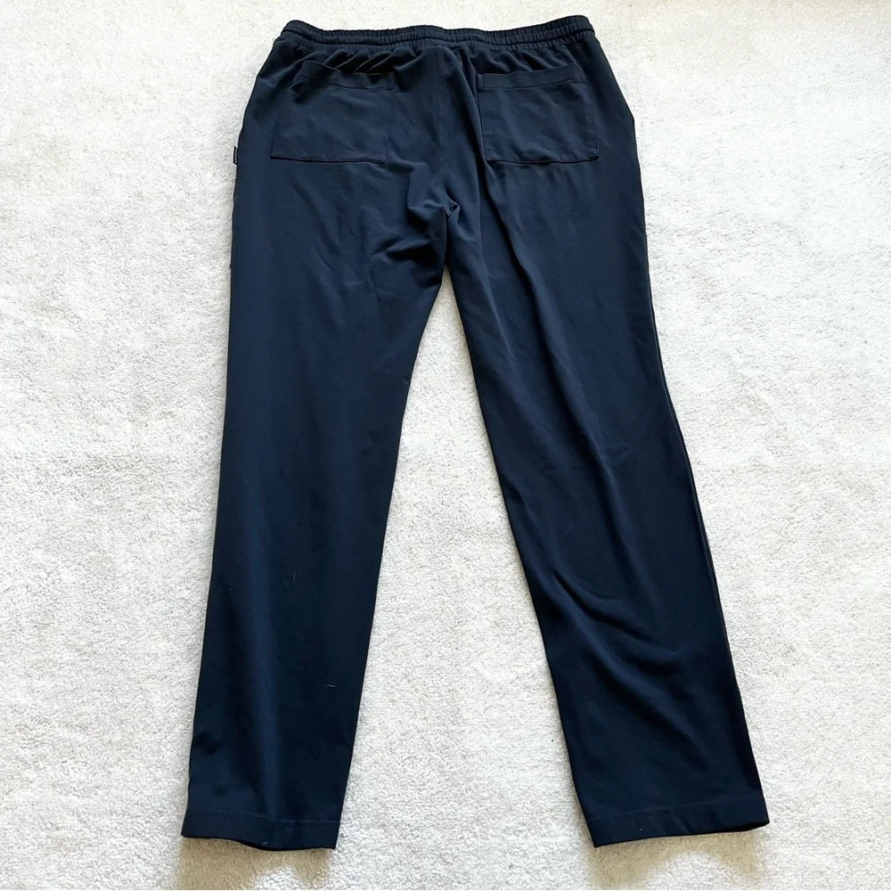 DUNNING MENS DRAWSTRING WAIST NAVY SOFT PANTS SIZE LARGE Comfortable Casual - Picture 2 of 8